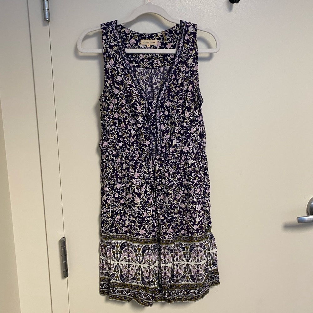 Rebecca Taylor sleeveless floral dress size 2